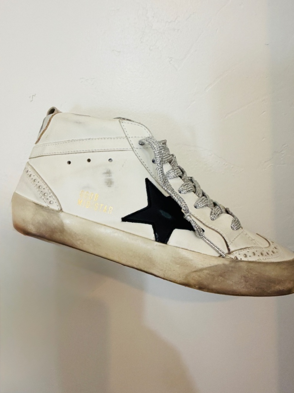 Golden Goose Mid Star leather mid top sneakers 8 - Picture 1 of 8